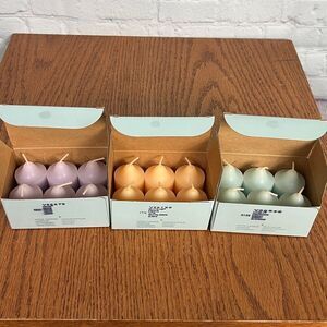 PartyLite Unwind, Revitalize, Lively scents 2” Votive candles 18 total